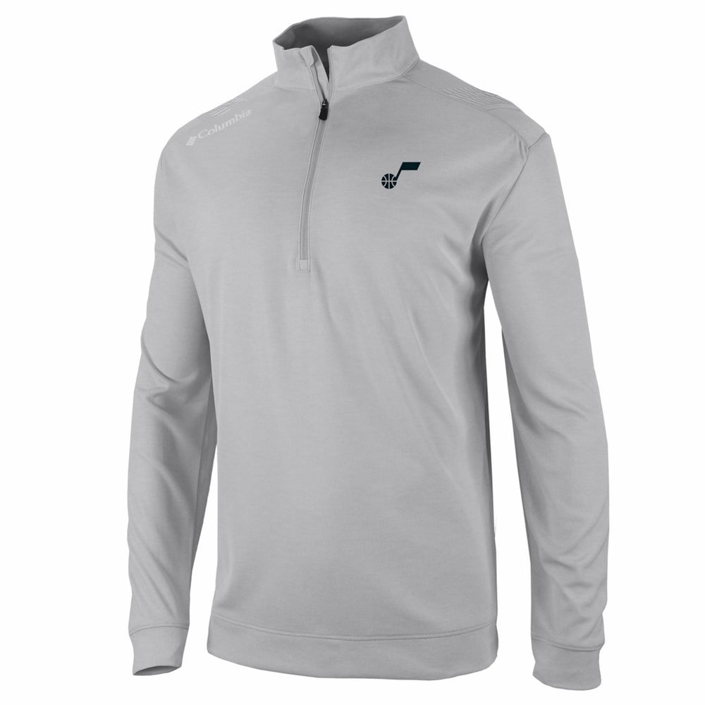 Columbia Utah Jazz Oakland Downs Omni-Wick Quarter-Zip Top Gray