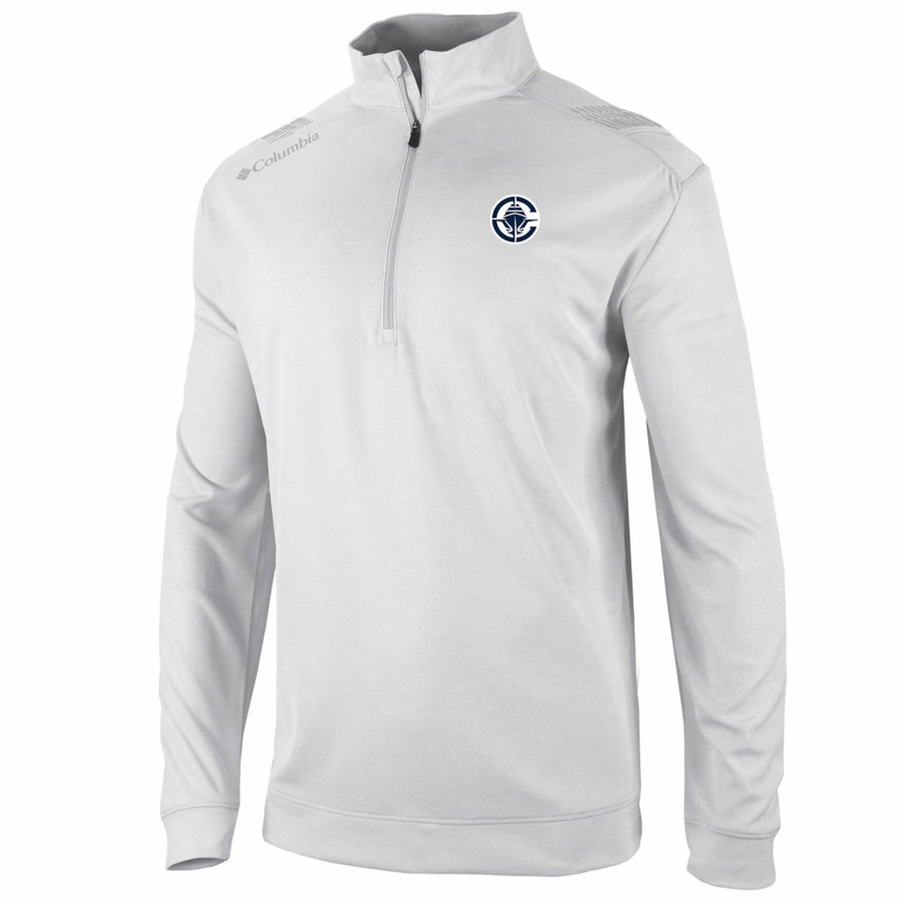 Columbia LA Clippers Oakland Downs Omni-Wick Quarter-Zip Top White