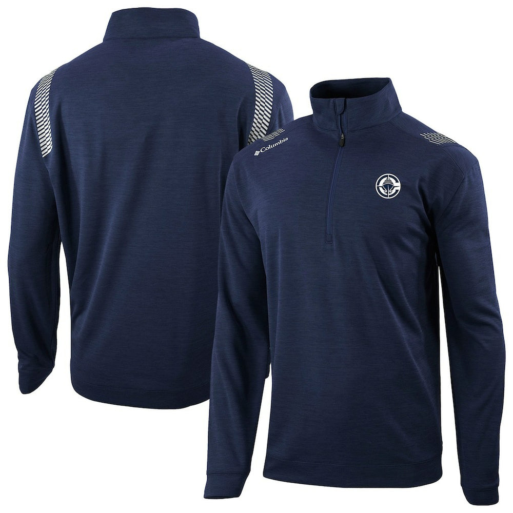 Columbia LA Clippers Oakland Downs Omni-Wick Quarter-Zip Top Navy