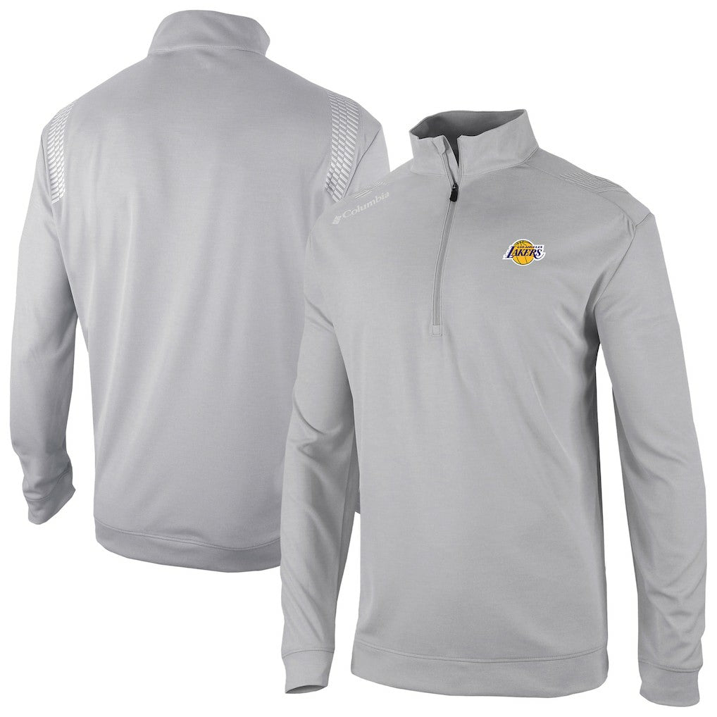 Columbia Los Angeles Lakers Oakland Downs Omni-Wick Quarter-Zip Top Gray
