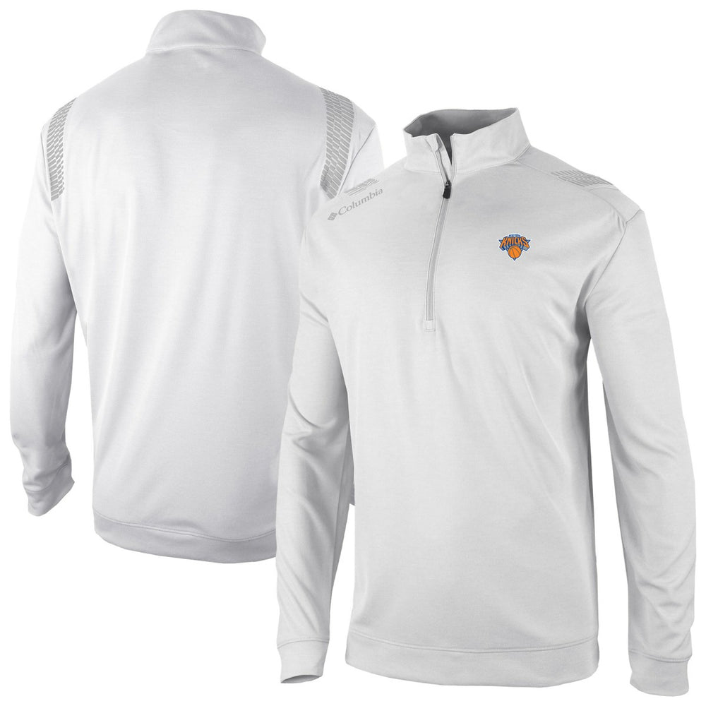 Columbia New York Knicks Oakland Downs Omni-Wick Quarter-Zip Top White