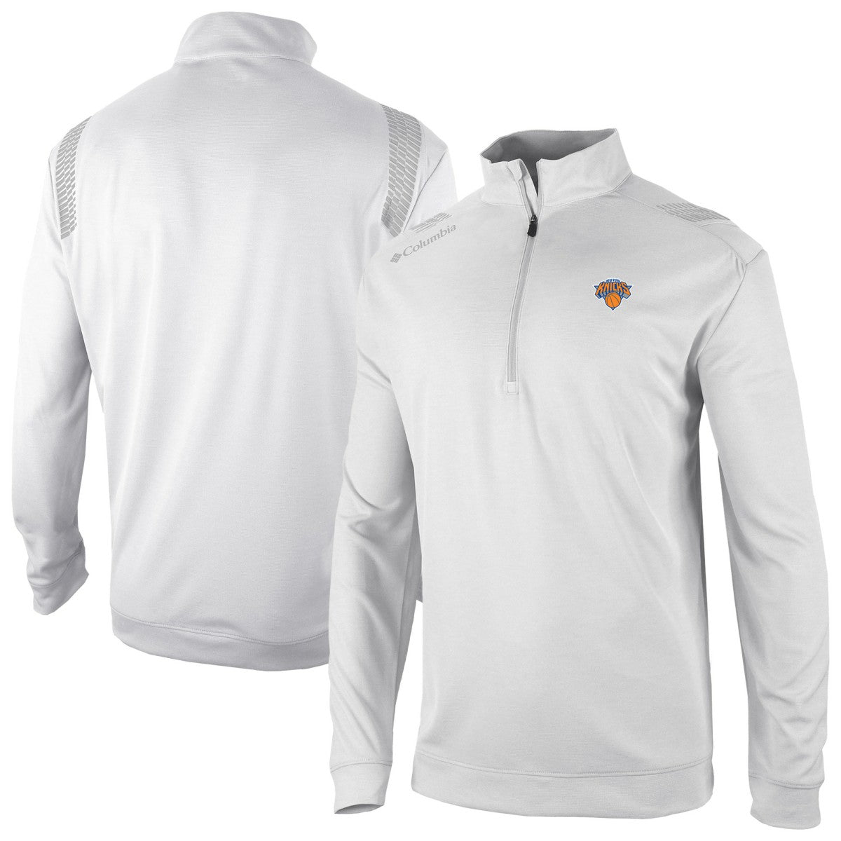 Columbia New York Knicks Oakland Downs Omni-Wick Quarter-Zip Top White