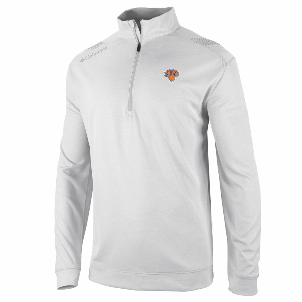 Columbia New York Knicks Oakland Downs Omni-Wick Quarter-Zip Top White
