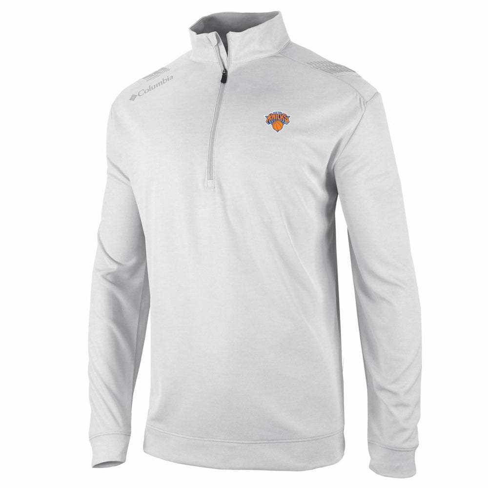 Columbia New York Knicks Oakland Downs Omni-Wick Quarter-Zip Top White