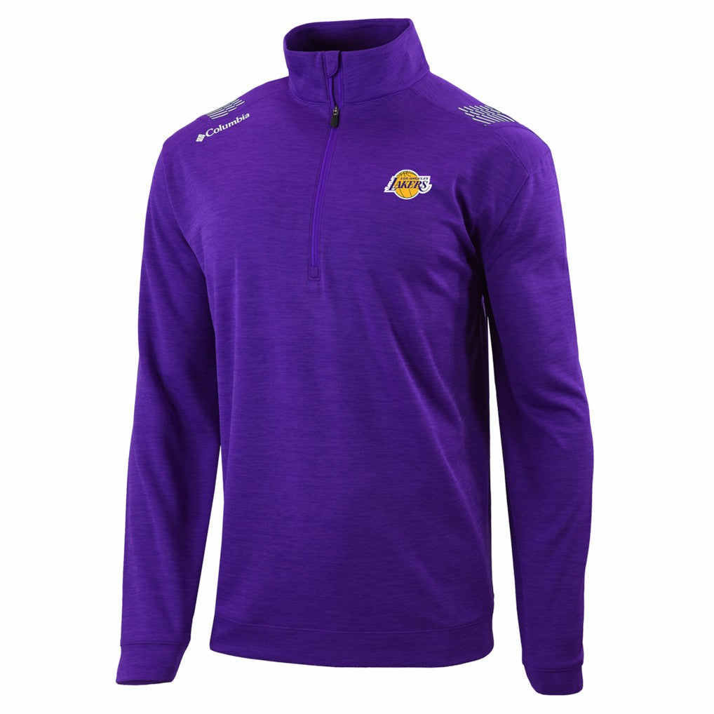 Columbia Los Angeles Lakers Oakland Downs Omni-Wick Quarter-Zip Top Purple