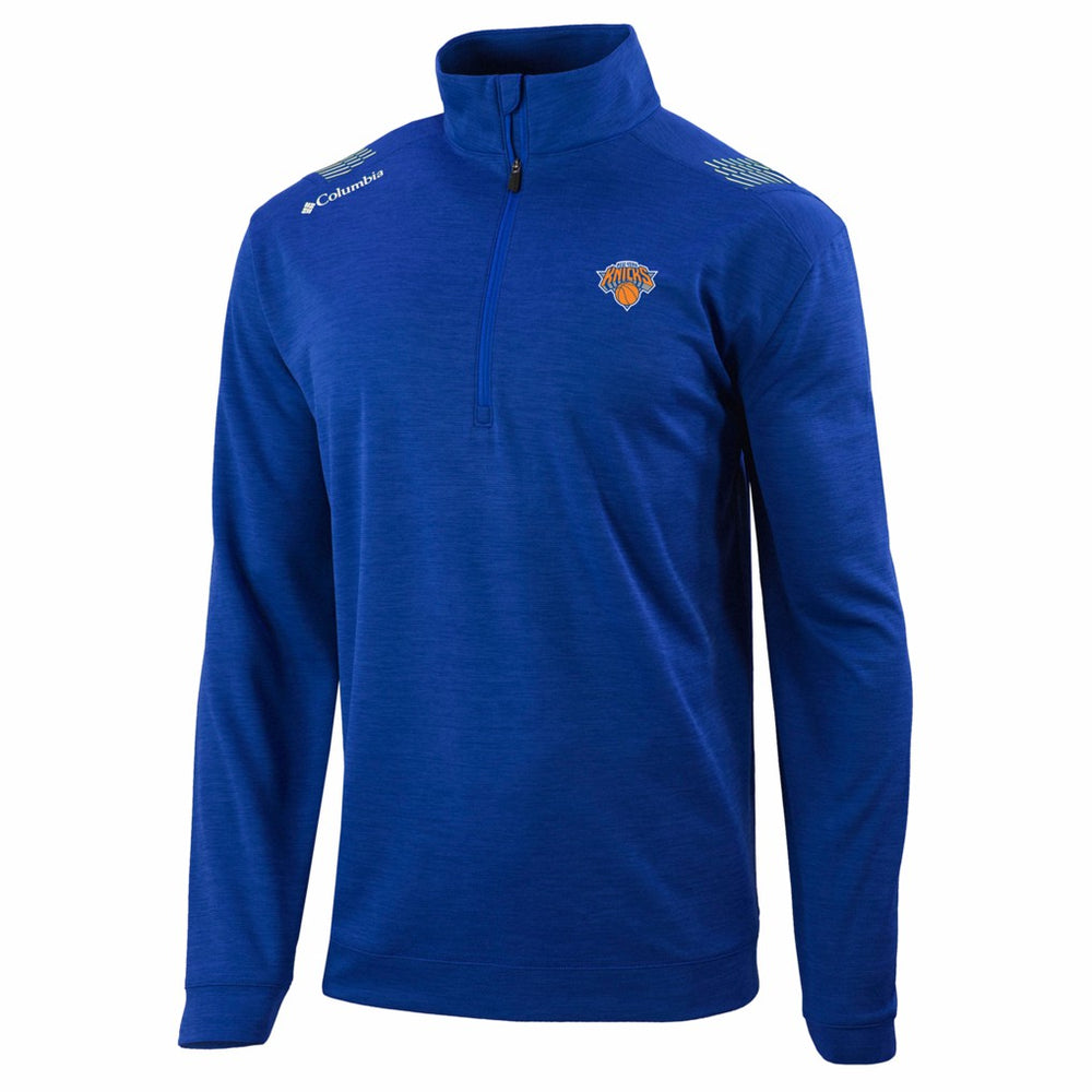Columbia New York Knicks Oakland Downs Omni-Wick Quarter-Zip Top Blue