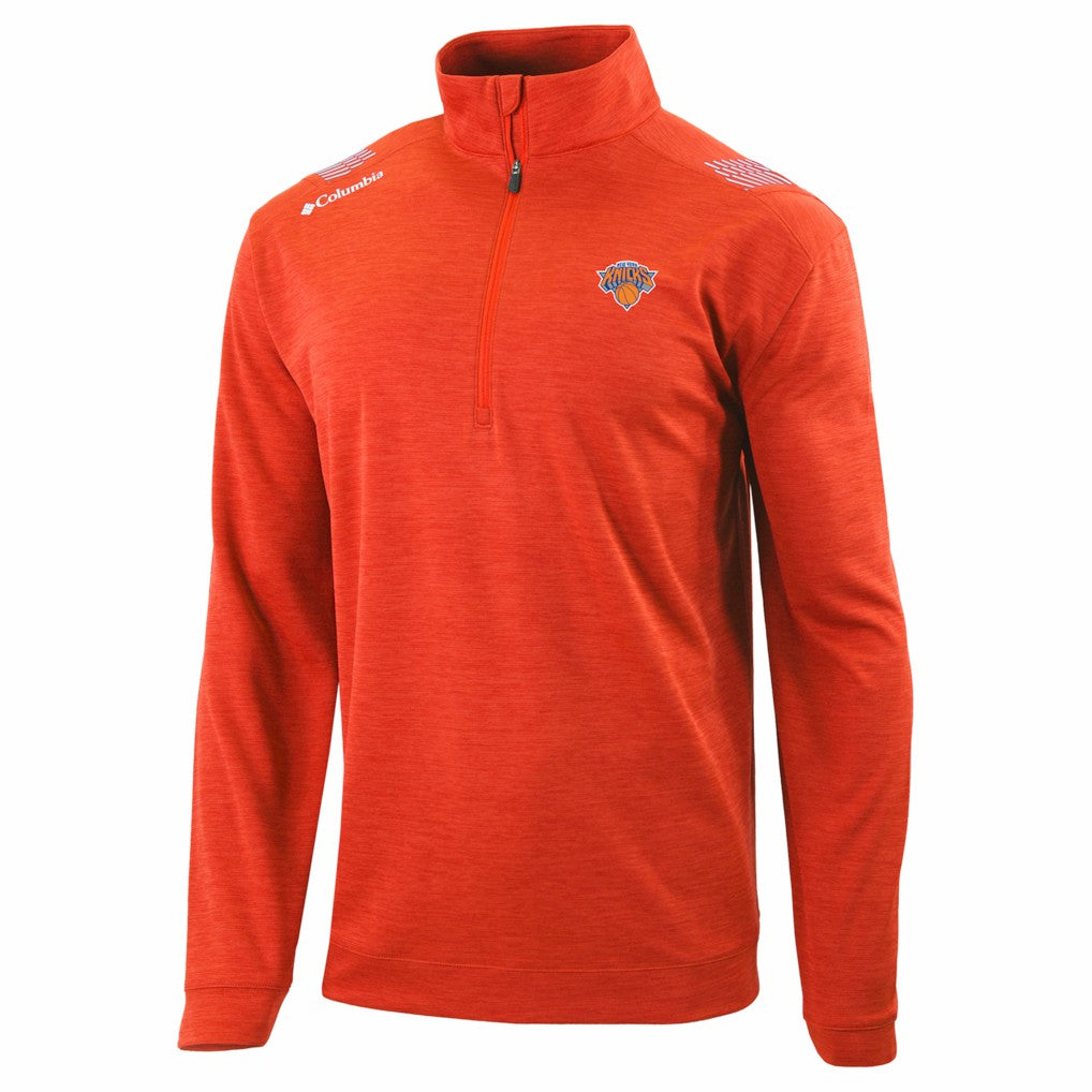 Columbia New York Knicks Oakland Downs Omni-Wick Quarter-Zip Top Orange