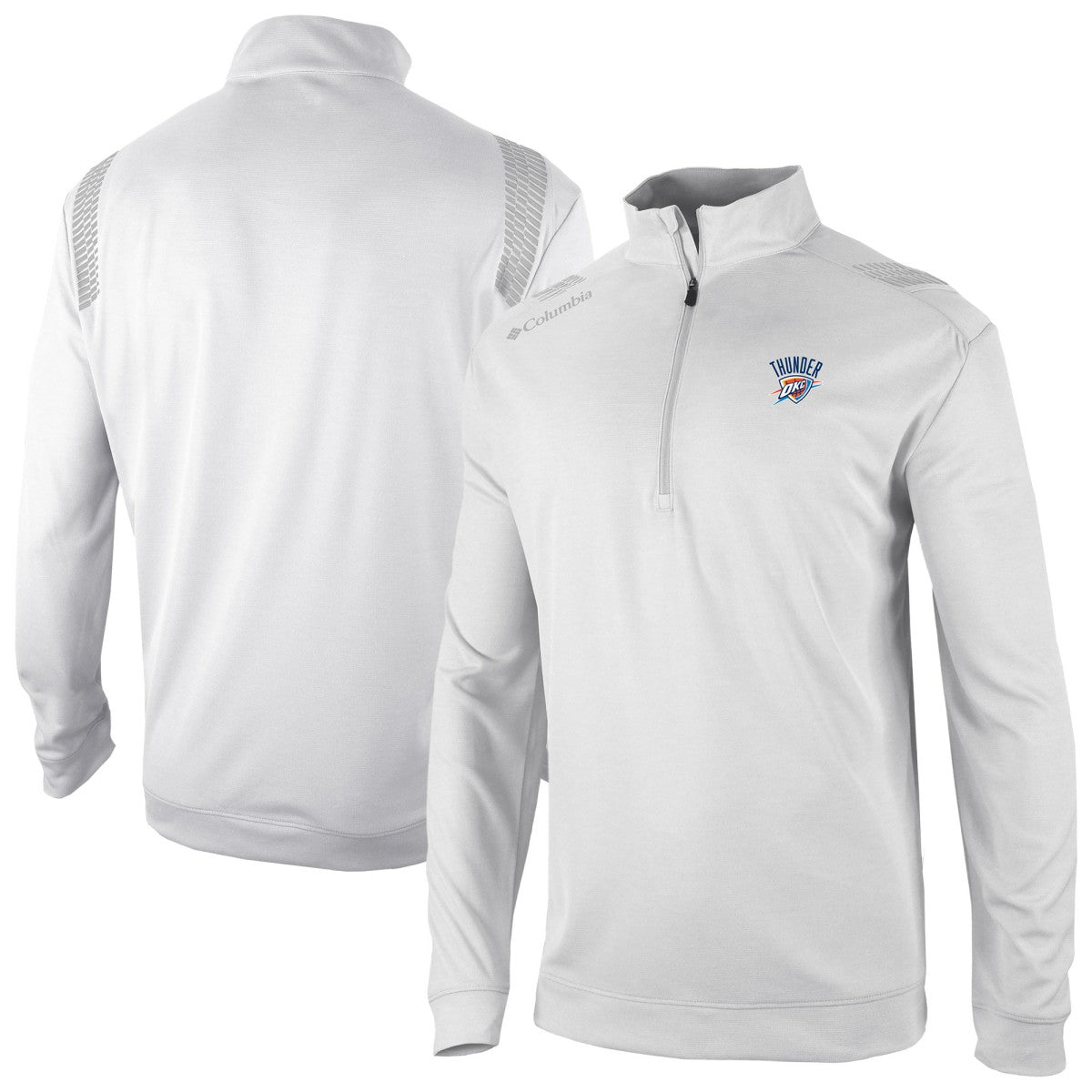 Columbia Oklahoma City Thunder Oakland Downs Omni-Wick Quarter-Zip Top White