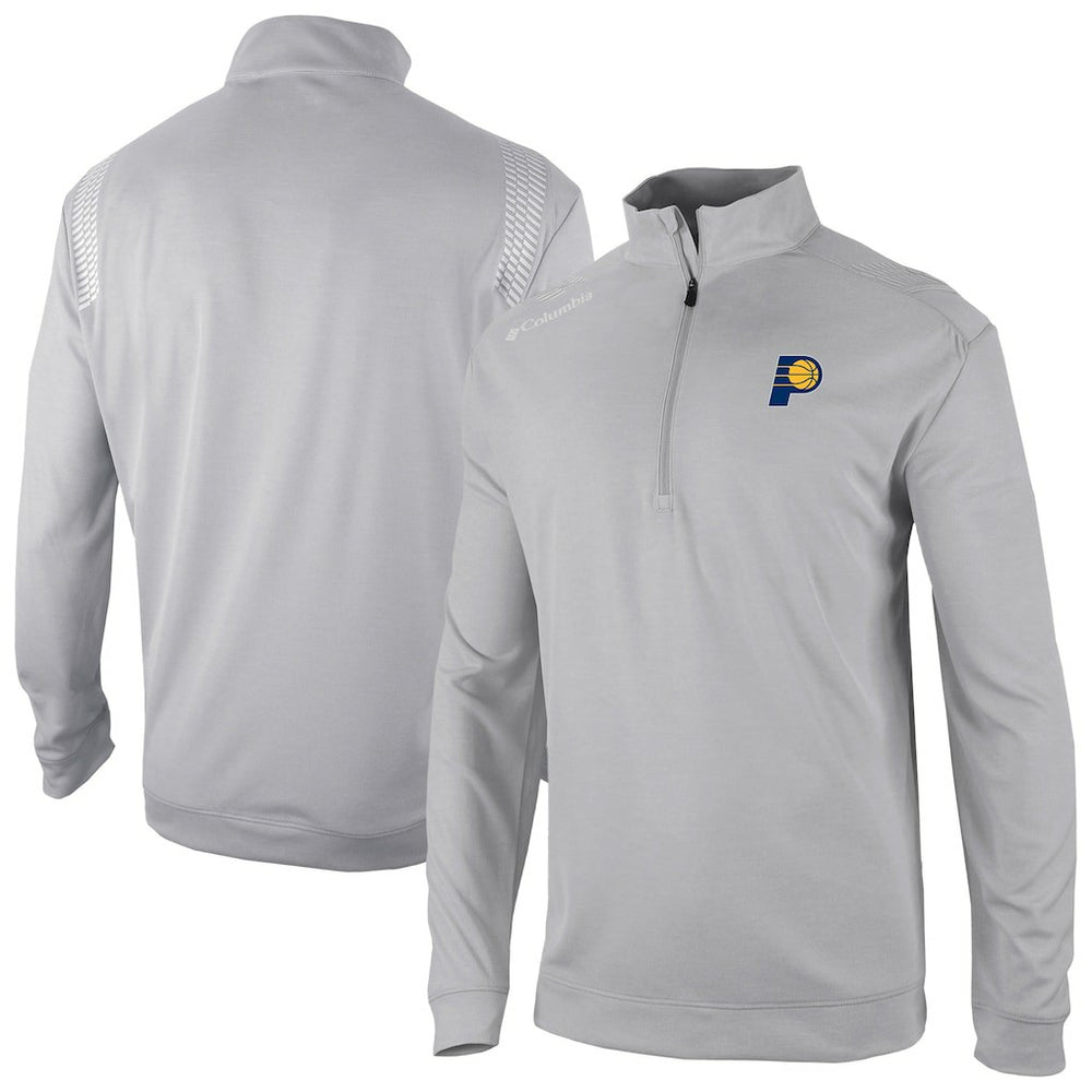 Columbia Indiana Pacers Oakland Downs Omni-Wick Quarter-Zip Top Gray