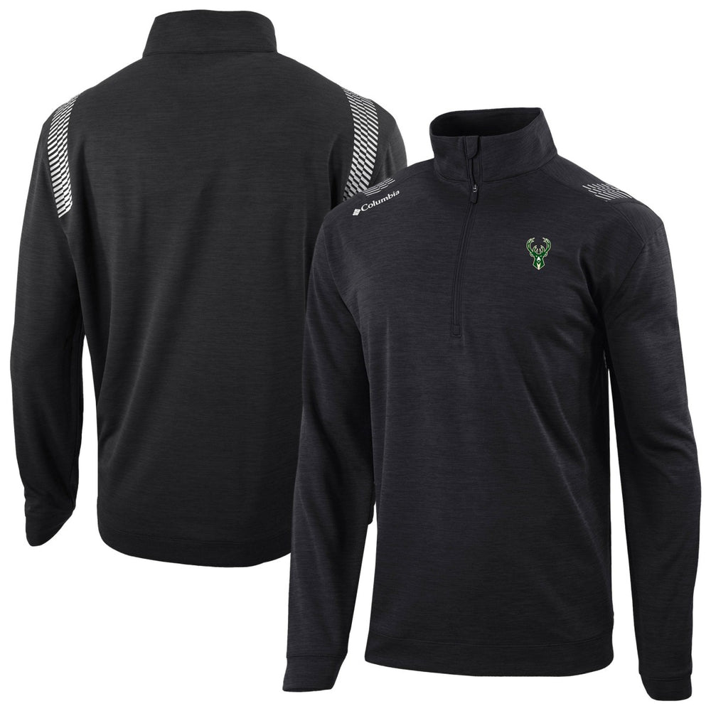 Columbia Milwaukee Bucks Oakland Downs Omni-Wick Quarter-Zip Top Black