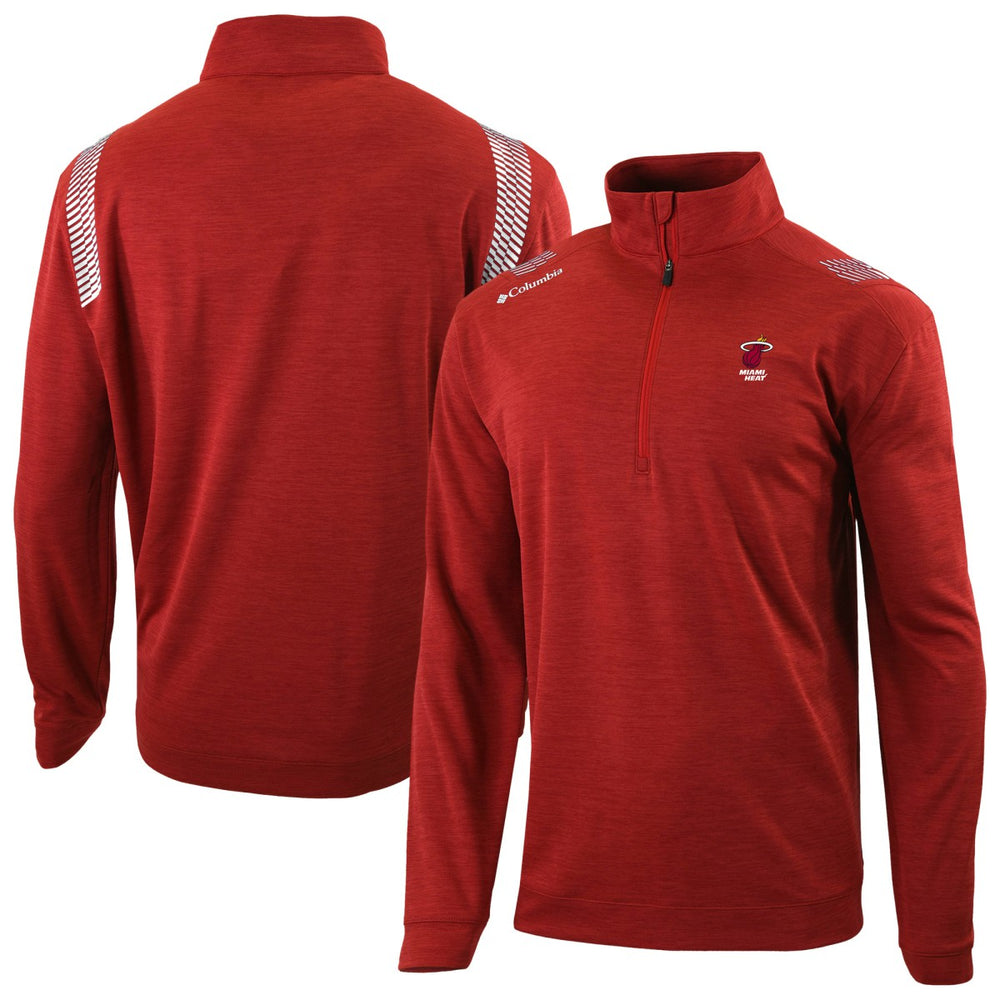 Columbia Miami Heat Oakland Downs Omni-Wick Quarter-Zip Top Red