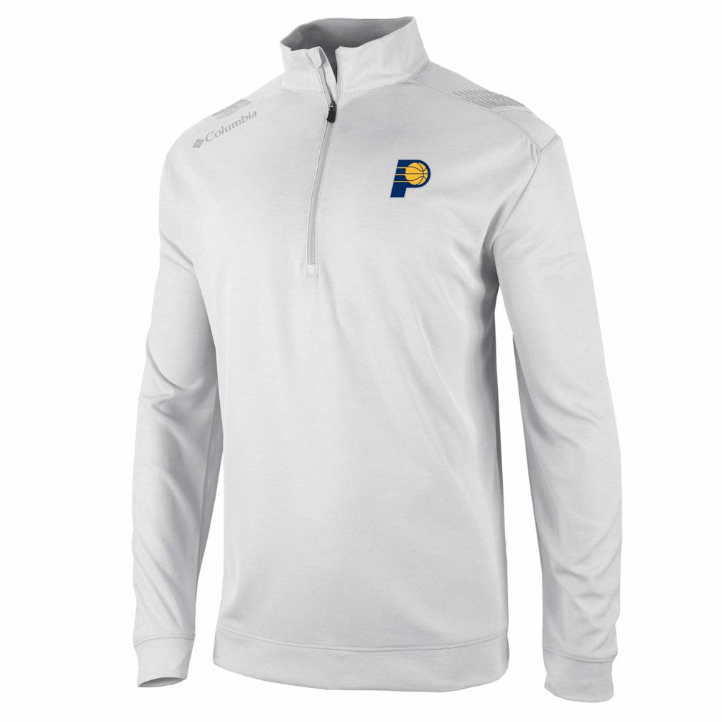 Columbia Indiana Pacers Oakland Downs Omni-Wick Quarter-Zip Top White