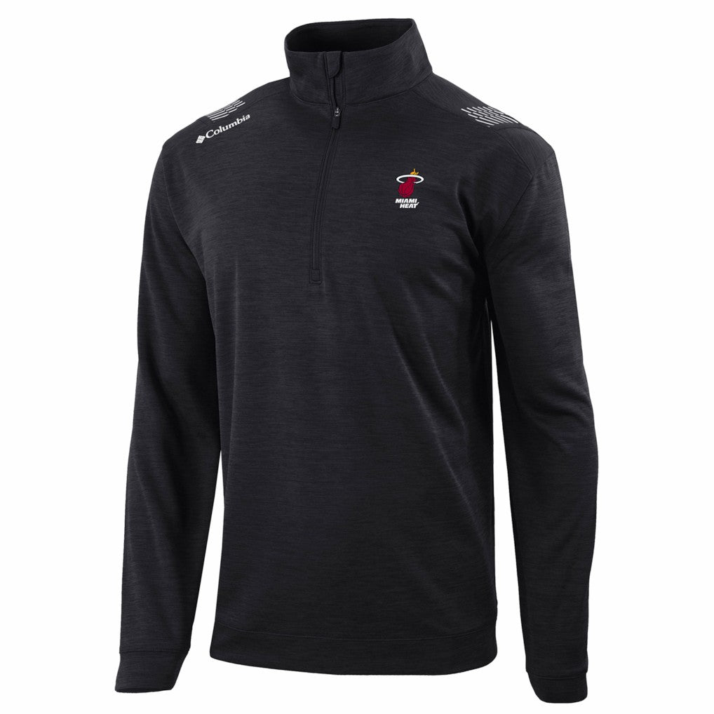 Columbia Miami Heat Oakland Downs Omni-Wick Quarter-Zip Top Black