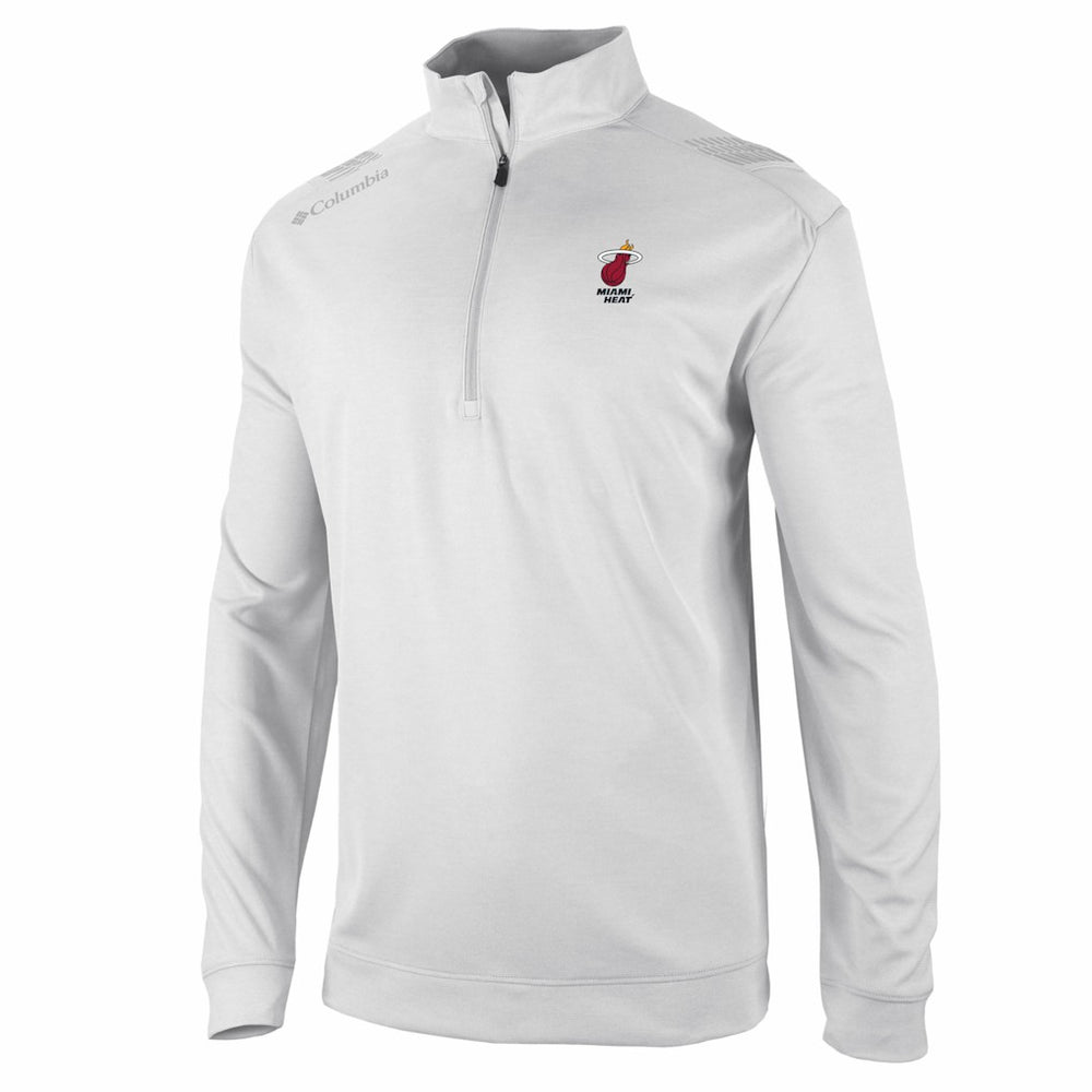 Columbia Miami Heat Oakland Downs Omni-Wick Quarter-Zip Top White