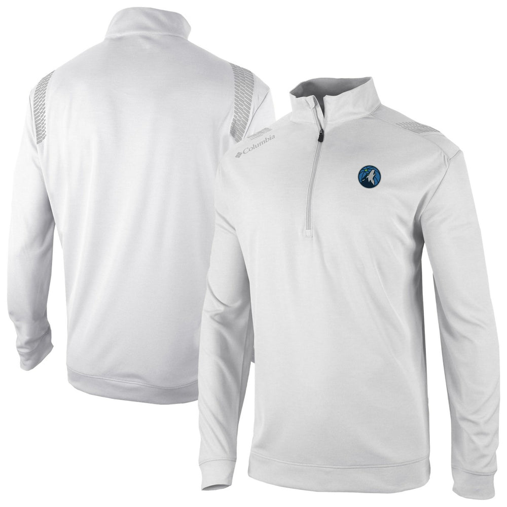 Columbia Minnesota Timberwolves Oakland Downs Omni-Wick Quarter-Zip Top White