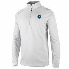 Columbia Minnesota Timberwolves Oakland Downs Omni-Wick Quarter-Zip Top White