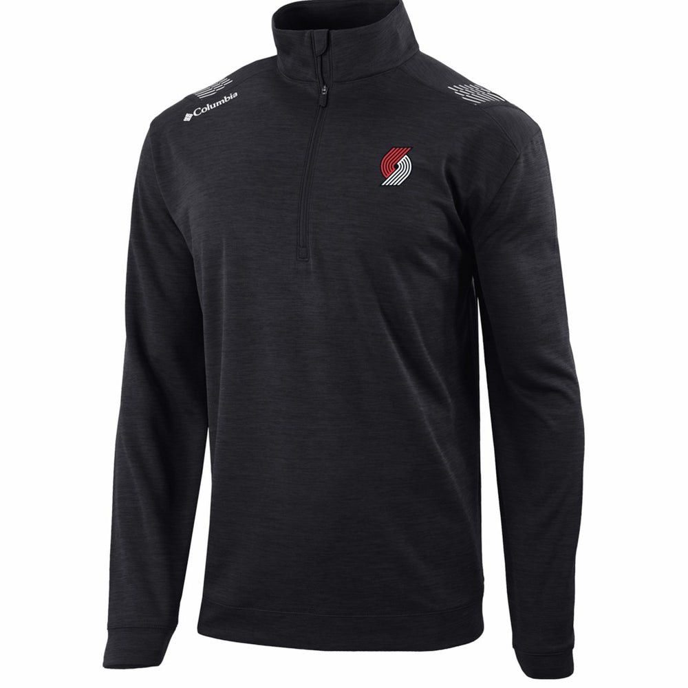 Columbia Portland Trail Blazers Oakland Downs Omni-Wick Quarter-Zip Top Black