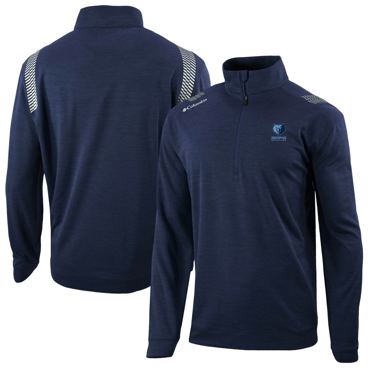 Columbia Memphis Grizzlies Oakland Downs Omni-Wick Quarter-Zip Top Navy