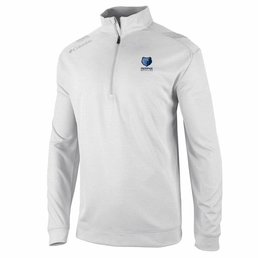 Columbia Memphis Grizzlies Oakland Downs Omni-Wick Quarter-Zip Top White