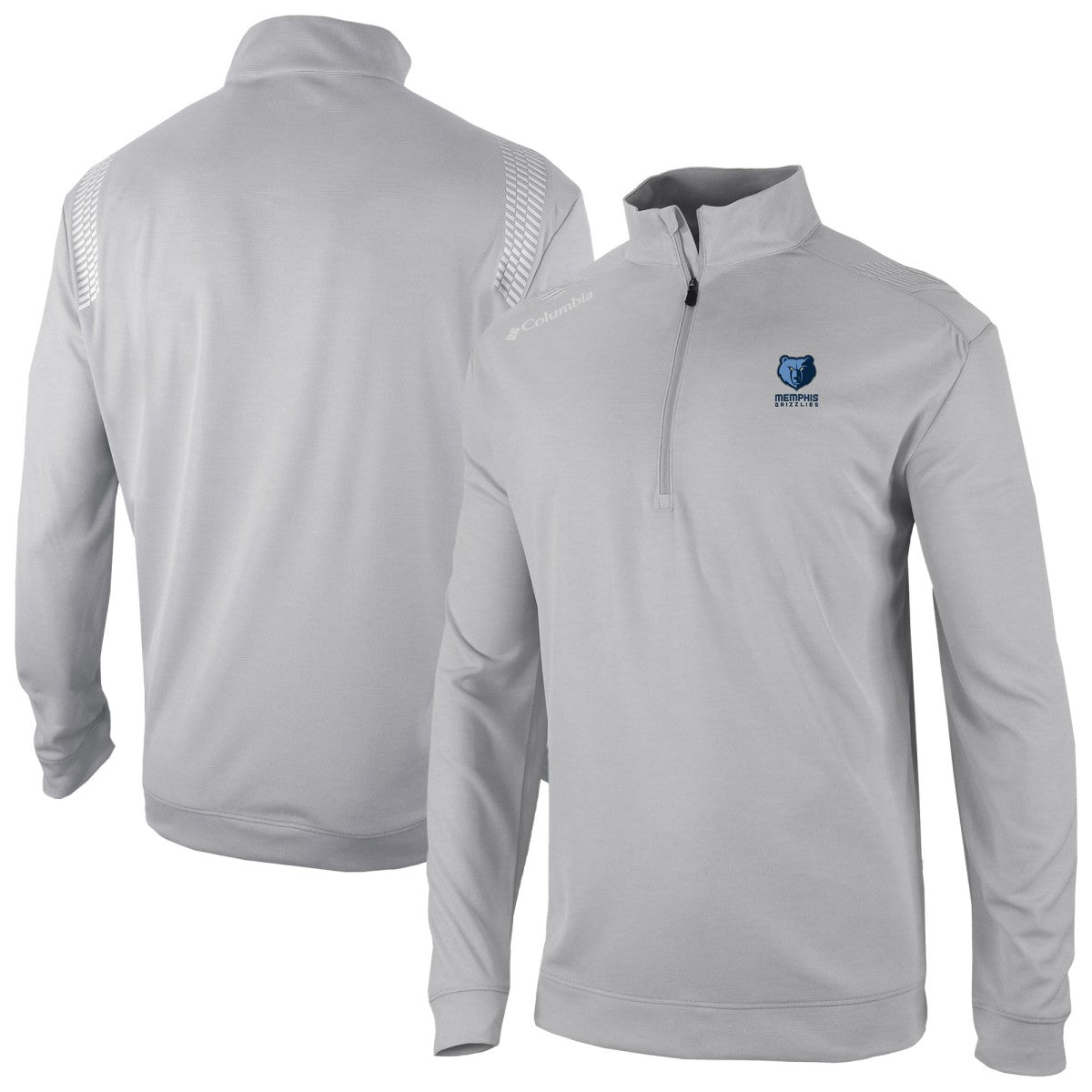 Columbia Memphis Grizzlies Oakland Downs Omni-Wick Quarter-Zip Top Gray
