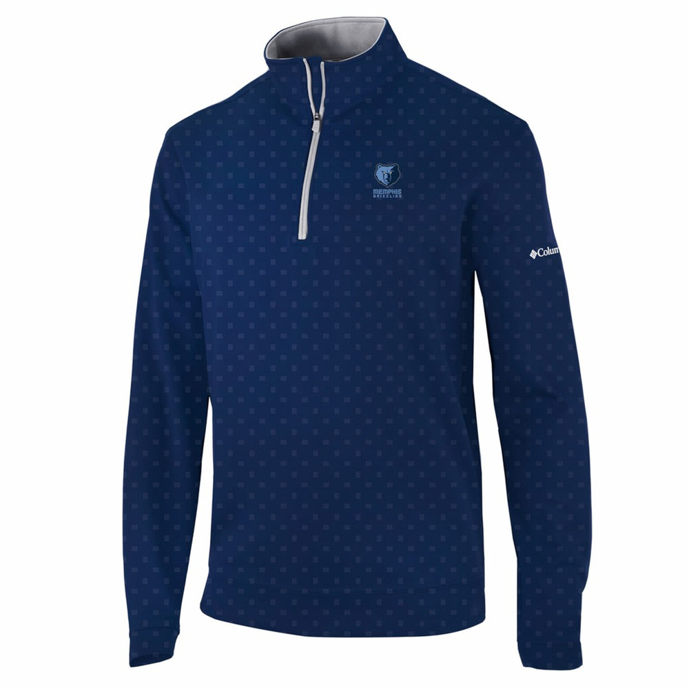 Columbia Memphis Grizzlies Wickham Hills Omni-Wick Quarter-Zip Jacket Navy