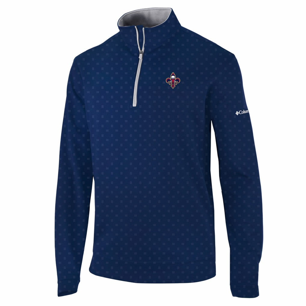 Columbia New Orleans Pelicans Wickham Hills Omni-Wick Quarter-Zip Jacket Navy