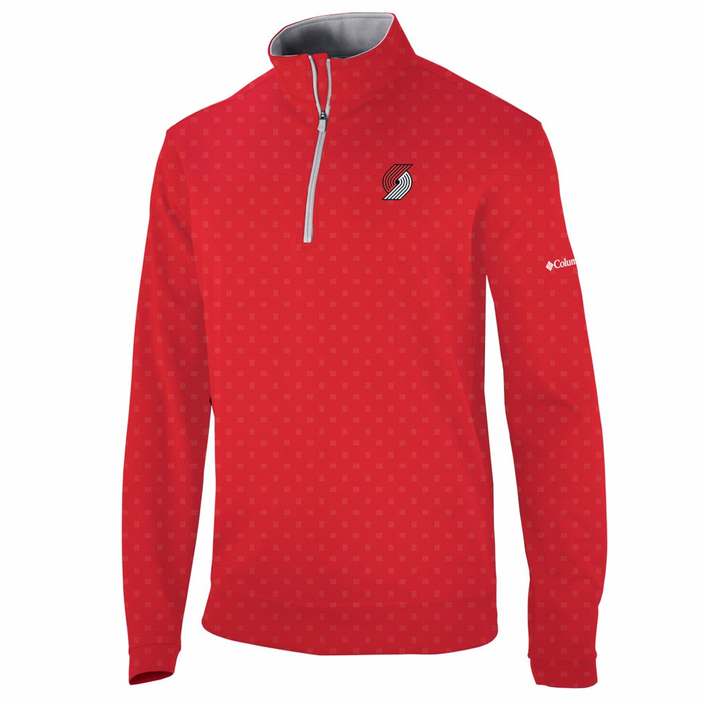 Columbia Portland Trail Blazers Wickham Hills Omni-Wick Quarter-Zip Jacket Red