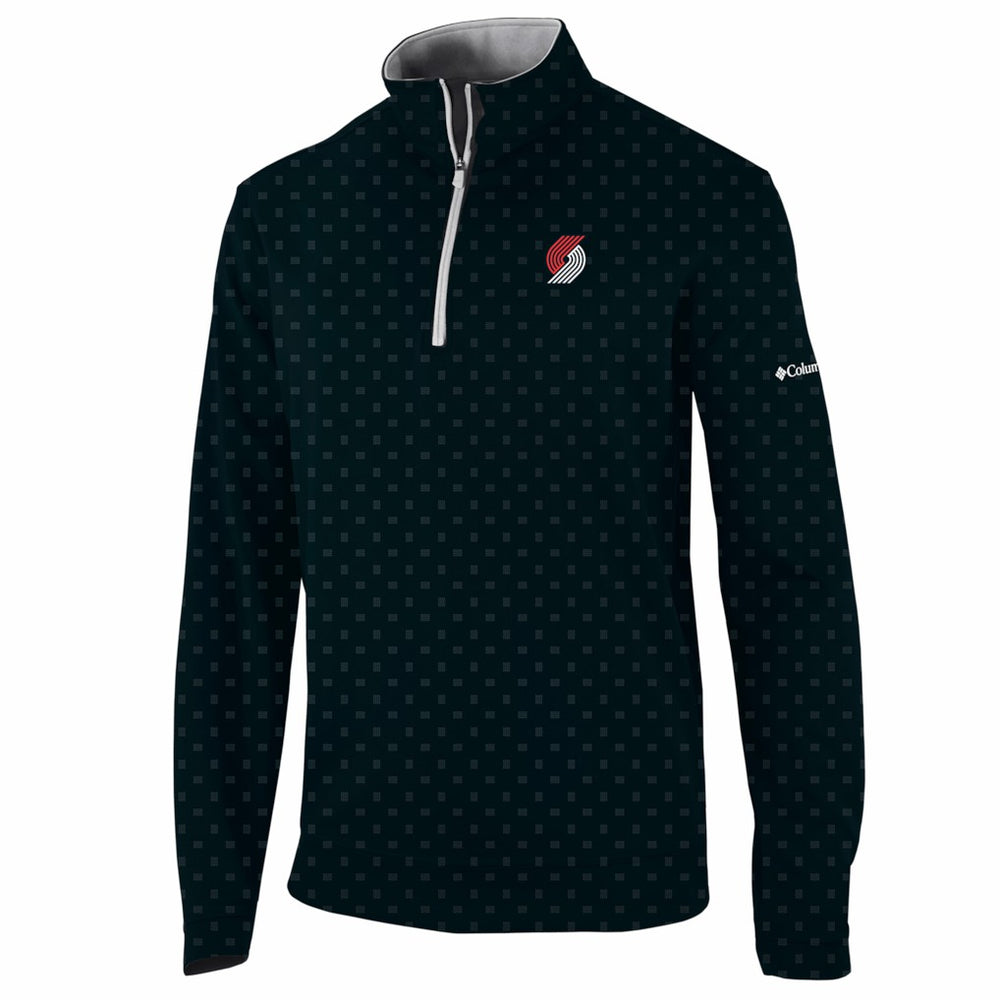 Columbia Portland Trail Blazers Wickham Hills Omni-Wick Quarter-Zip Jacket Black