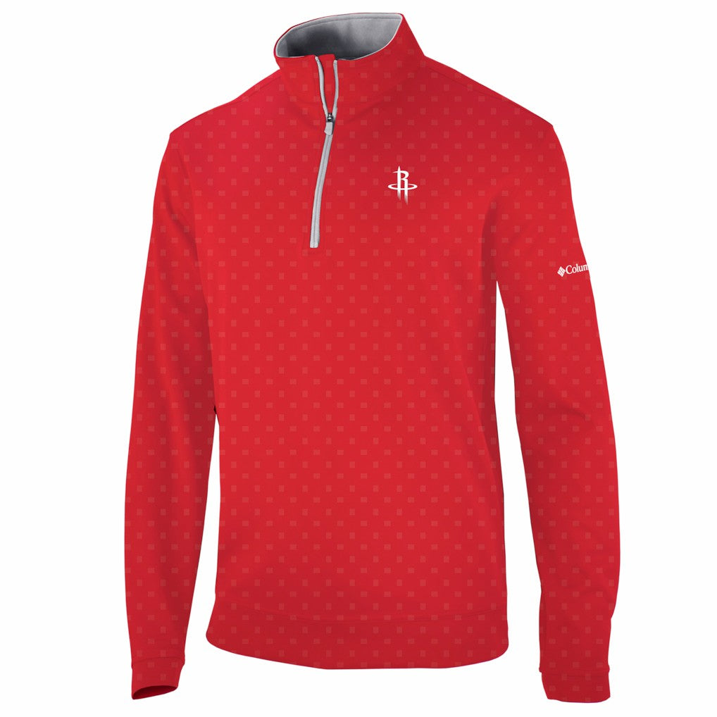 Columbia Houston Rockets Wickham Hills Omni-Wick Quarter-Zip Jacket Red