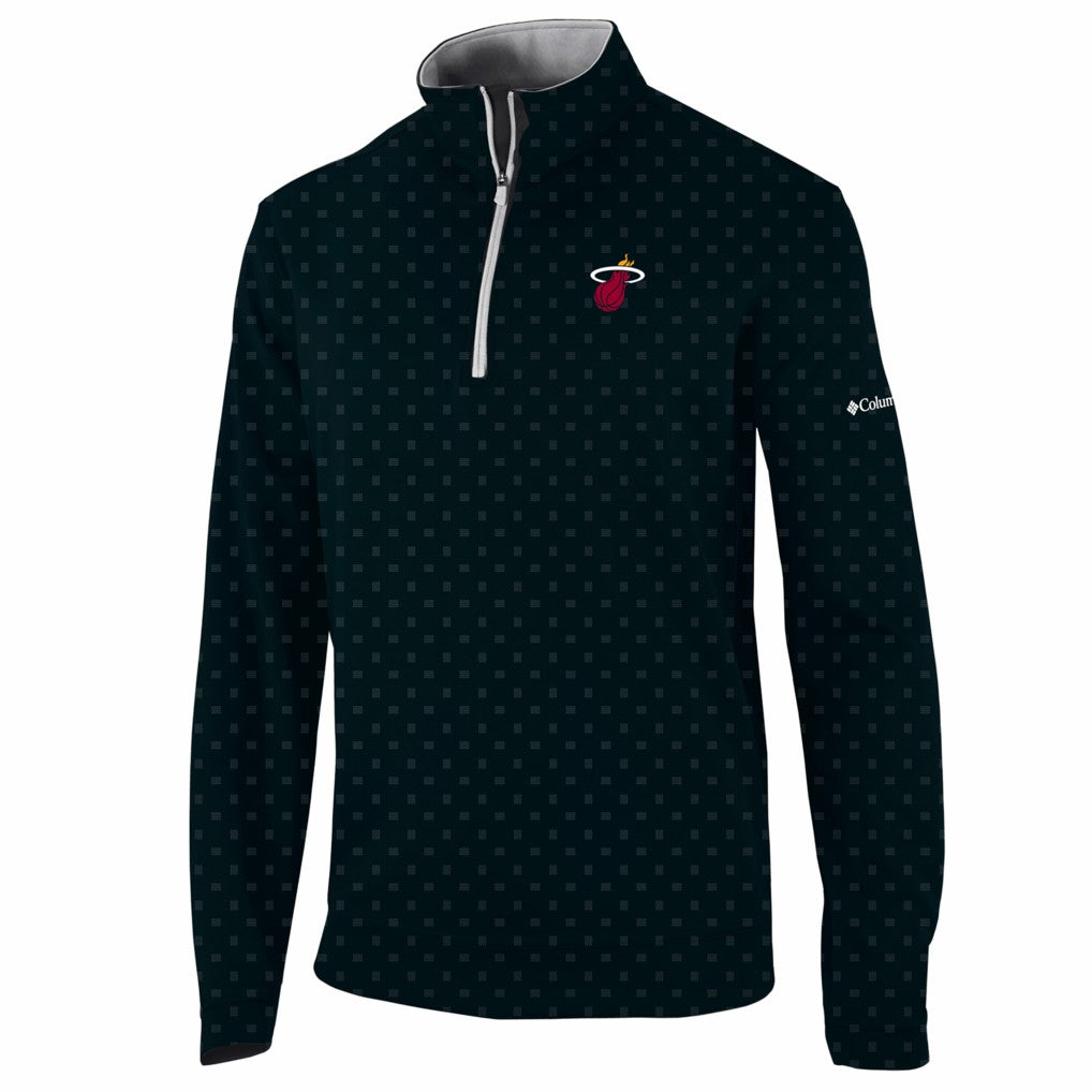 Columbia Miami Heat Wickham Hills Omni-Wick Quarter-Zip Jacket Black
