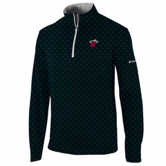 Columbia Miami Heat Wickham Hills Omni-Wick Quarter-Zip Jacket Black