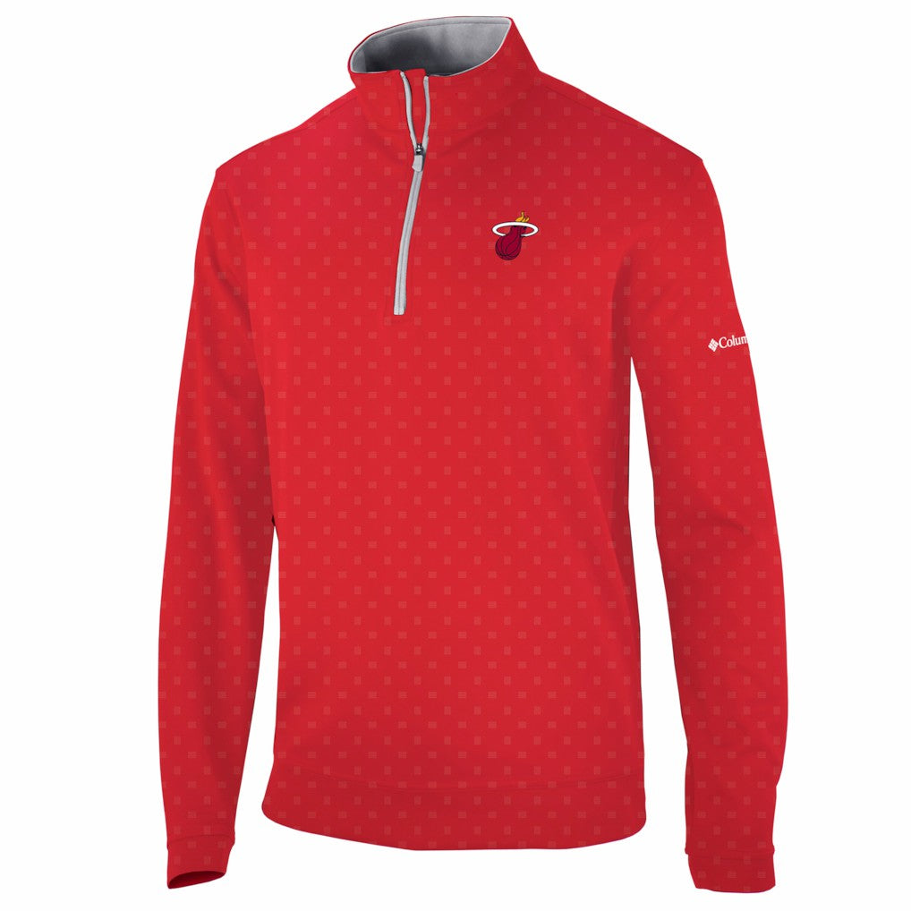 Columbia Miami Heat Wickham Hills Omni-Wick Quarter-Zip Jacket Red