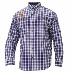 Columbia Phoenix Suns Super Tamiami Omni-Shade Long Sleeve Button-Down Shirt Purple