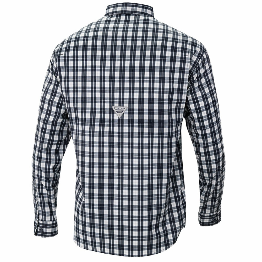 Columbia Indiana Pacers Super Tamiami Omni-Shade Long Sleeve Button-Down Shirt Navy