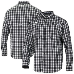 Columbia Utah Jazz Super Tamiami Omni-Shade Long Sleeve Button-Down Shirt Black