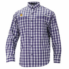 Columbia Los Angeles Lakers Super Tamiami Omni-Shade Long Sleeve Button-Down Shirt Purple