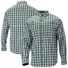 Columbia Milwaukee Bucks Super Tamiami Omni-Shade Long Sleeve Button-Down Shirt Green