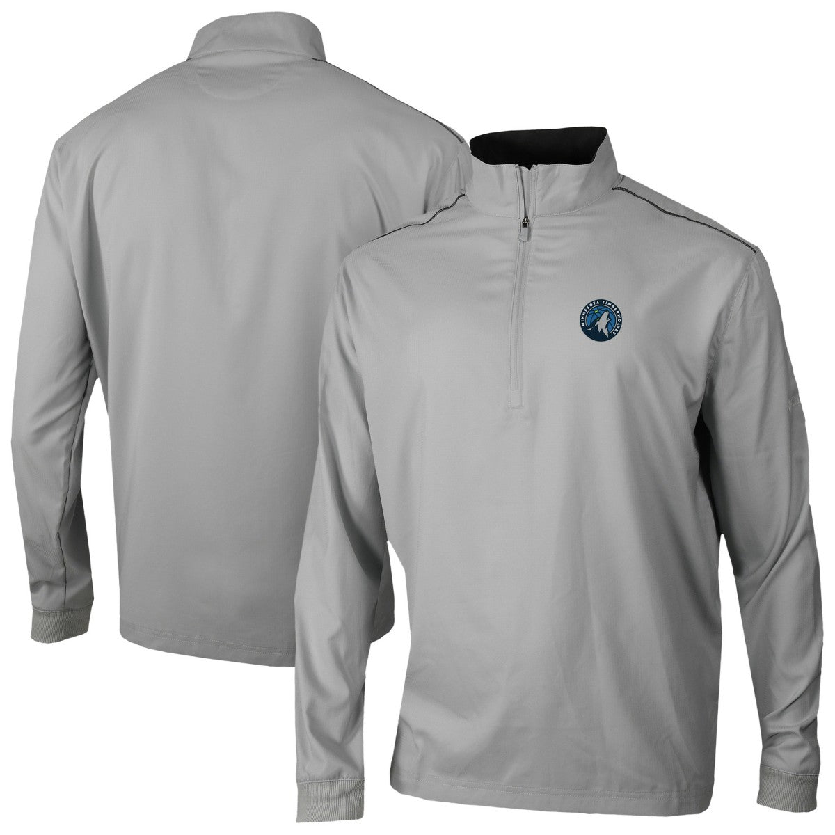 Columbia Minnesota Timberwolves Omni-Wick Bogey's Paradise Quarter-Zip Top Gray