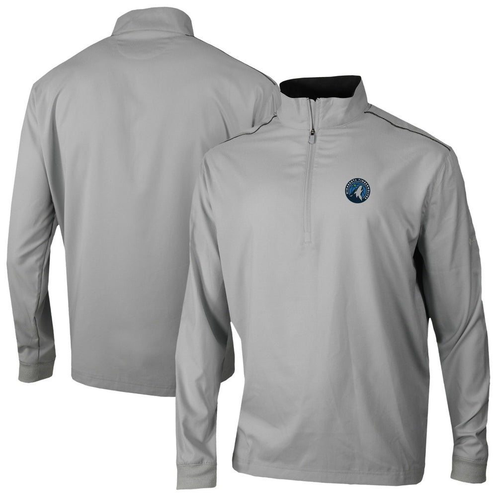 Columbia Minnesota Timberwolves Omni-Wick Bogey's Paradise Quarter-Zip Top Gray