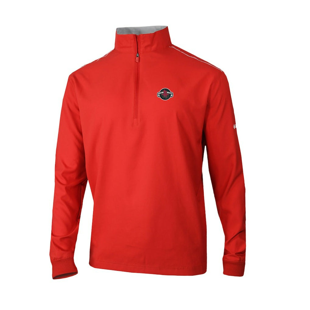 Columbia Houston Rockets Omni-Wick Bogey's Paradise Quarter-Zip Top Red
