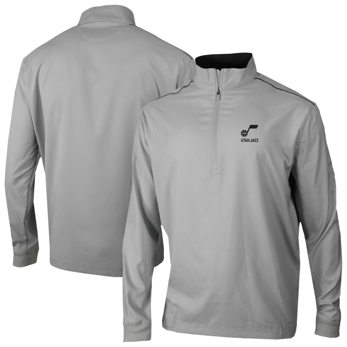 Columbia Utah Jazz Omni-Wick Bogey's Paradise Quarter-Zip Top Gray