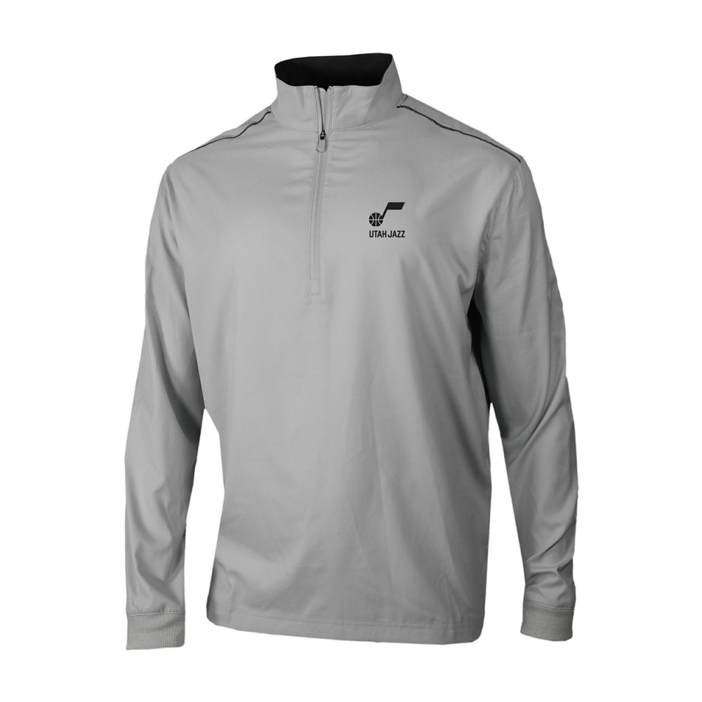 Columbia Utah Jazz Omni-Wick Bogey's Paradise Quarter-Zip Top Gray