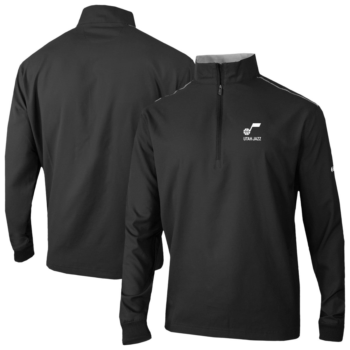 Columbia Utah Jazz Omni-Wick Bogey's Paradise Quarter-Zip Top Black