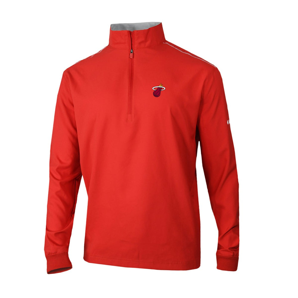 Columbia Miami Heat Omni-Wick Bogey's Paradise Quarter-Zip Top Red