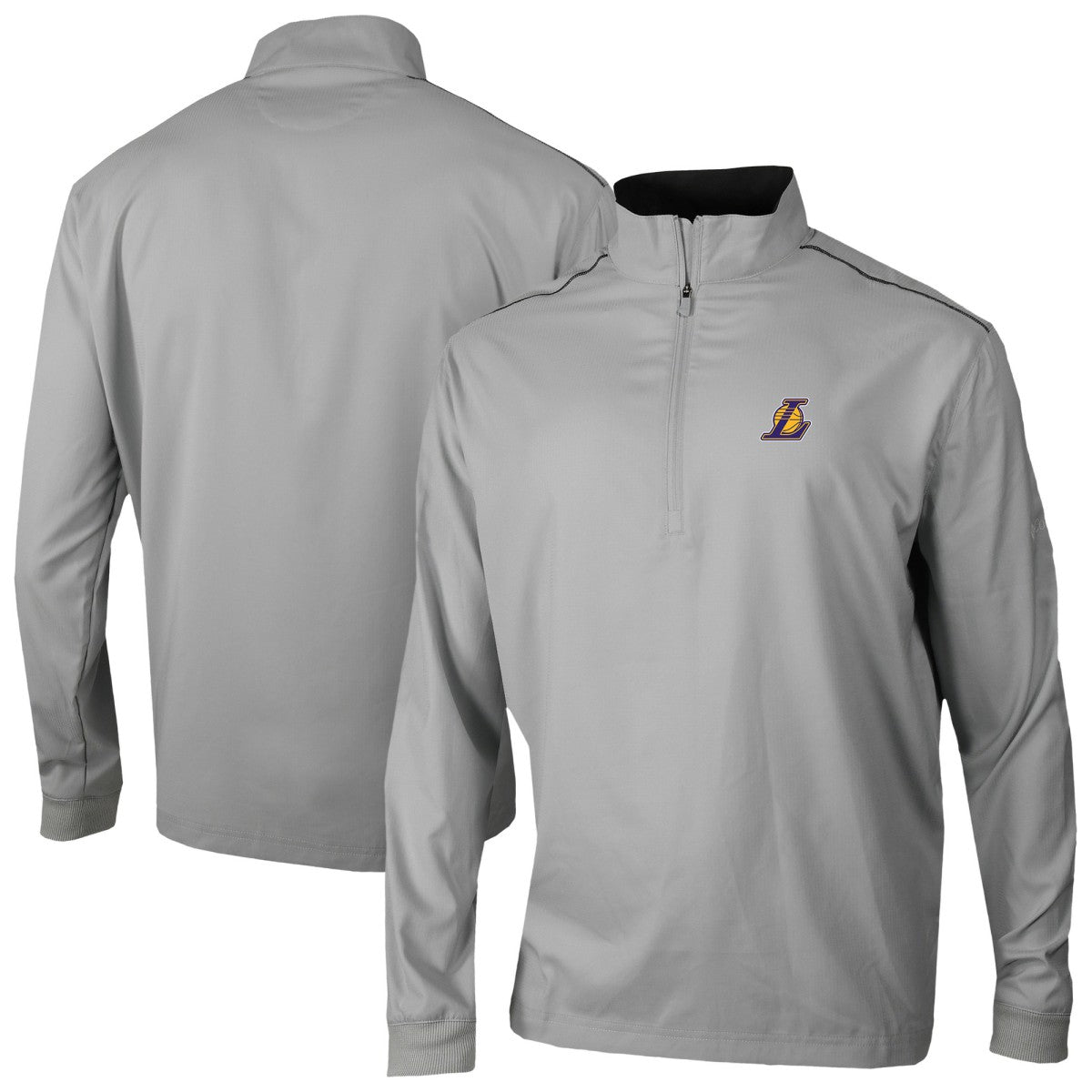 Columbia Los Angeles Lakers Omni-Wick Bogey's Paradise Quarter-Zip Top Gray