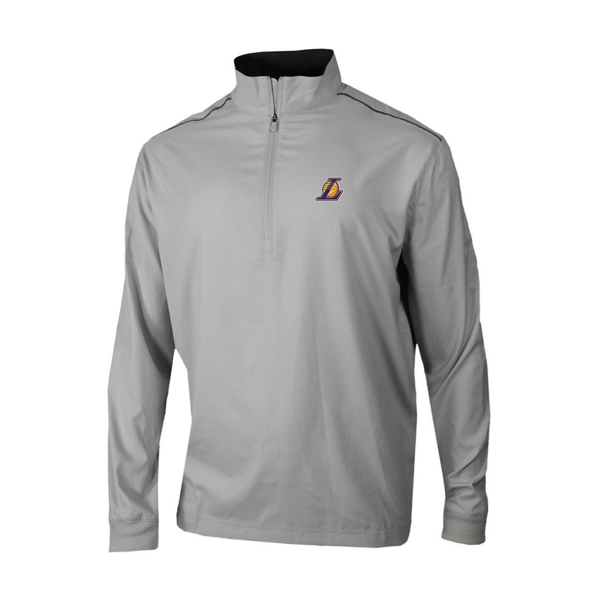 Columbia Los Angeles Lakers Omni-Wick Bogey's Paradise Quarter-Zip Top Gray