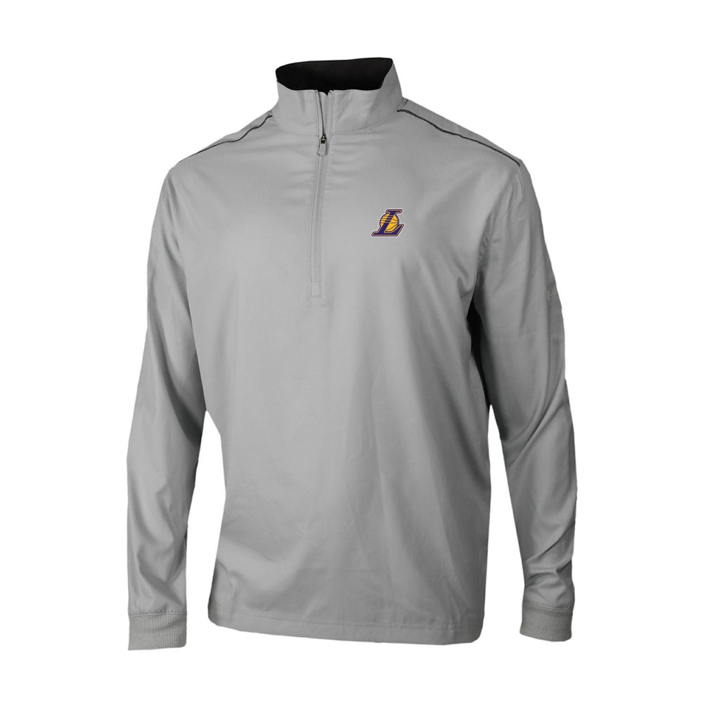 Columbia Los Angeles Lakers Omni-Wick Bogey's Paradise Quarter-Zip Top Gray