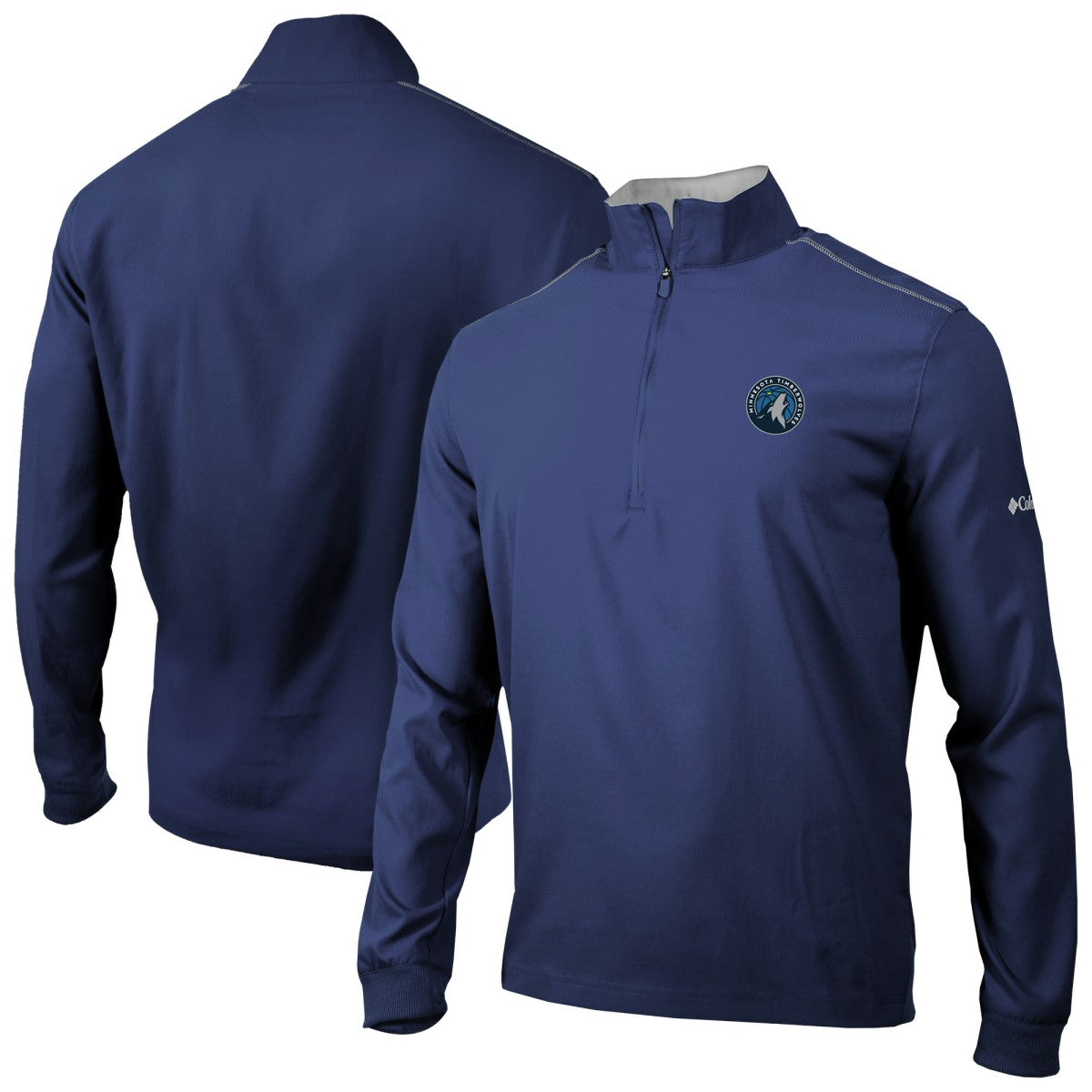 Columbia Minnesota Timberwolves Omni-Wick Bogey's Paradise Quarter-Zip Top Navy