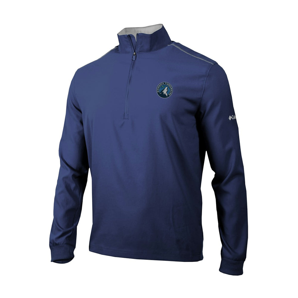 Columbia Minnesota Timberwolves Omni-Wick Bogey's Paradise Quarter-Zip Top Navy