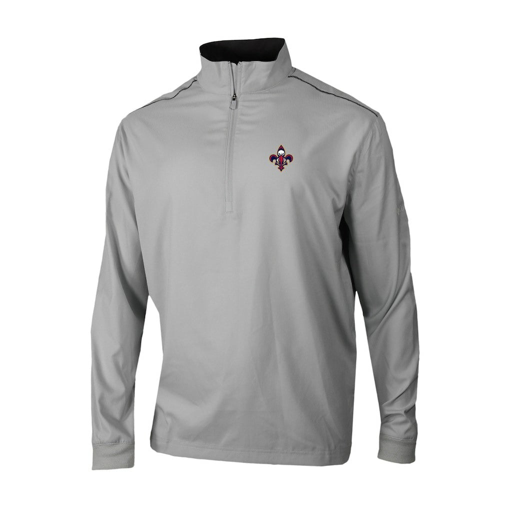 Columbia New Orleans Pelicans Omni-Wick Bogey's Paradise Quarter-Zip Top Gray